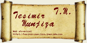Tešimir Munjiza vizit kartica